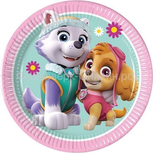 Тарелки одноразовые "Щенячий Патруль" / Paw Patrol