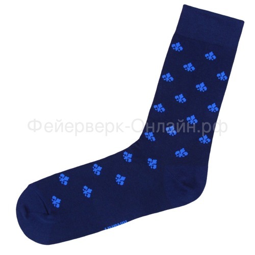 Подарочные носки Фигура, синяя / 36-41