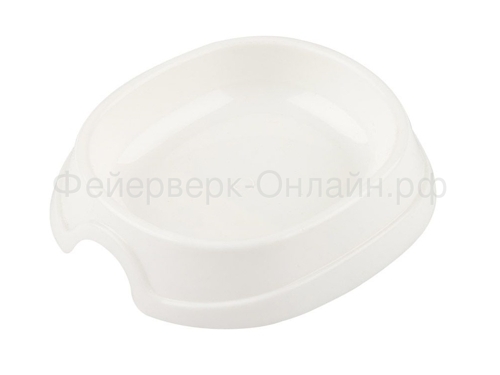 Миска для домашних животных белая, 200 мл