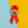 Значок с лентой "Выпускник 1 класса", 4,5 см